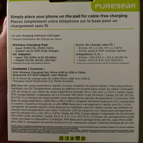 Wireless Charging Pad‼️ smartphone compatible - Picture 2 of 3